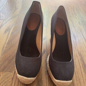 J. Crew platform wedge espadrilles - Black